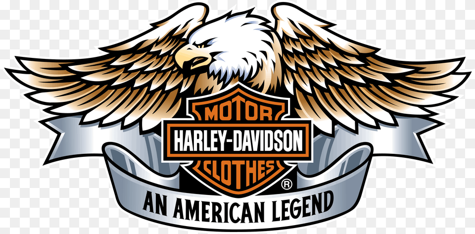 Harley Davidson Logo Download Clip Art, Emblem, Symbol, Animal, Bird Free Transparent Png