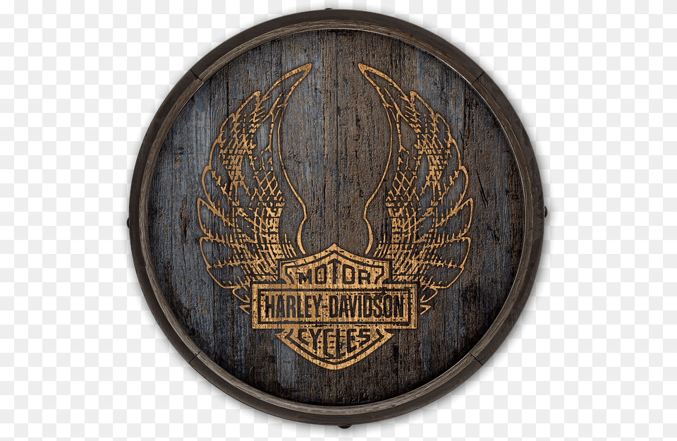 Harley Davidson Logo Gold, Emblem, Symbol Free Transparent Png