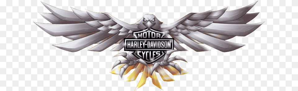 Harley Davidson Logo Outline Harley Davidson Wings, Emblem, Symbol, Animal, Fish Png Image