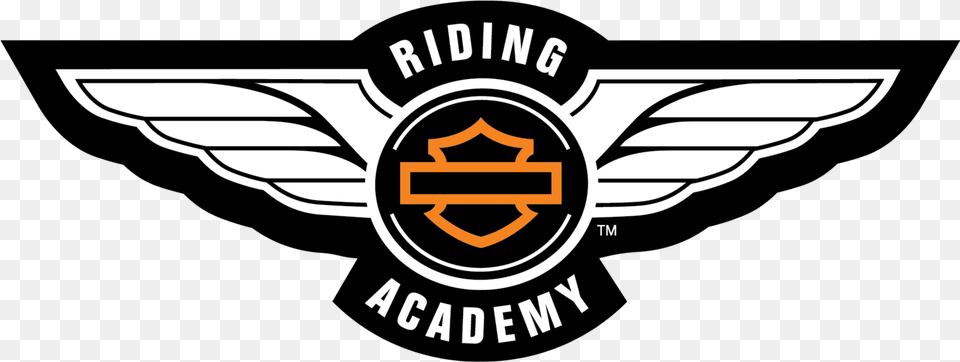 Harley Davidson Logo Riding Academy Logo For Harley Davidson, Emblem, Symbol, Aircraft, Airplane Png
