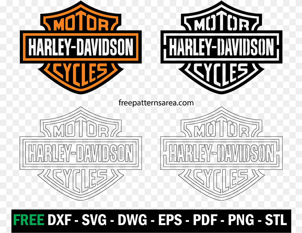Harley Davidson Logo Stencil Vector Logo Harley Davidson Vector Free Png