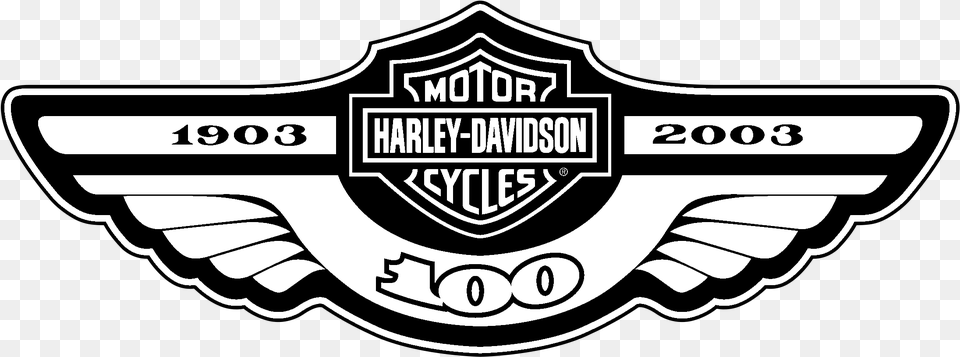 Harley Davidson Logo Transparent Harley Davidson 100th Decals, Badge, Emblem, Symbol Png