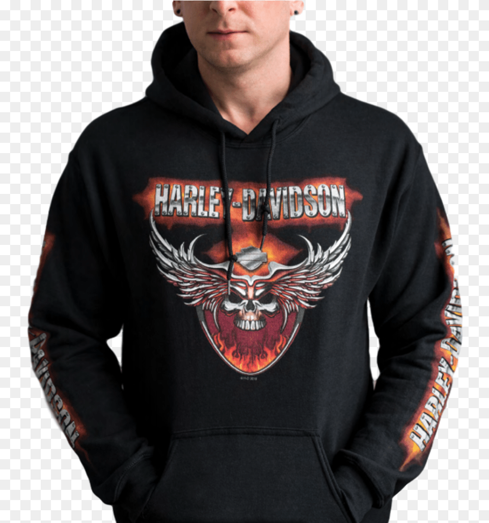 Harley Davidson Magnet Loyal To One Skull, Clothing, Sweater, Knitwear, Hoodie Png