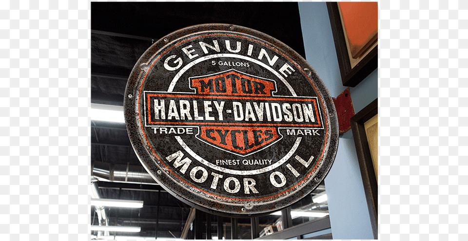 Harley Davidson Metal Shop Sign, Symbol, Logo, Emblem, Factory Free Transparent Png