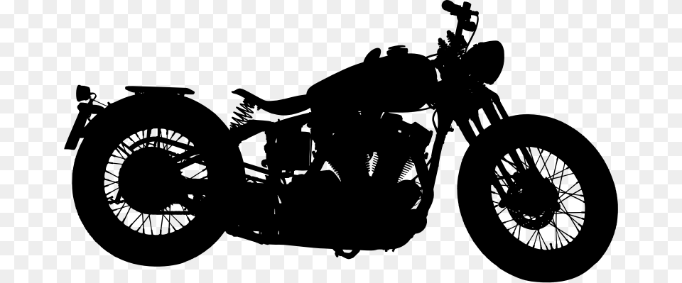 Harley Davidson Motorcycle Silhouette By Emslichter Moto Harley Davidson, Gray Free Transparent Png