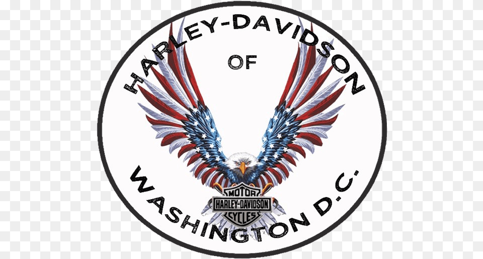 Harley Davidson Of Washington Dc, Emblem, Logo, Symbol, Badge Free Png Download