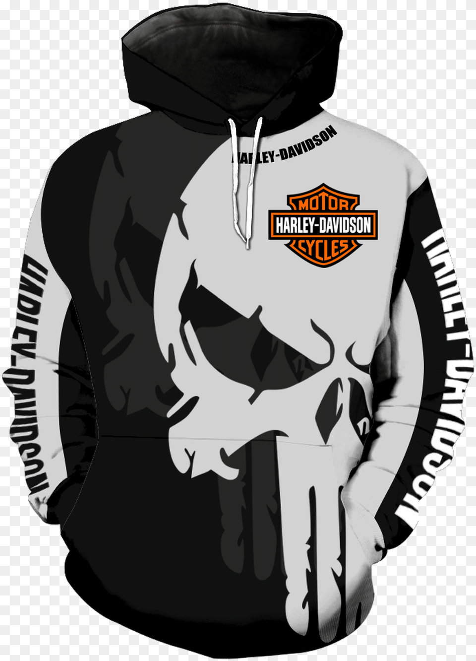 Harley Davidson Punisher Jacket, Sweatshirt, Clothing, Sweater, Hoodie Free Png Download