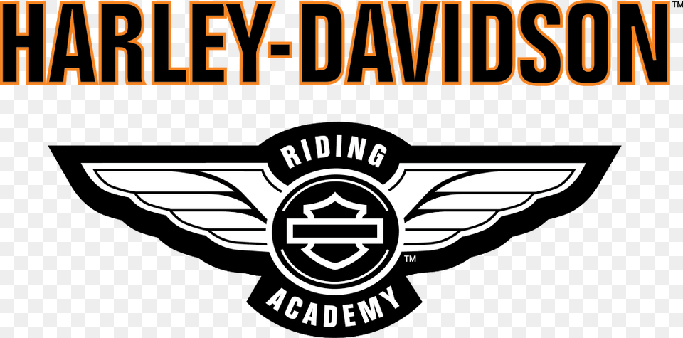 Harley Davidson Riding Academy Logo, Emblem, Symbol Png Image
