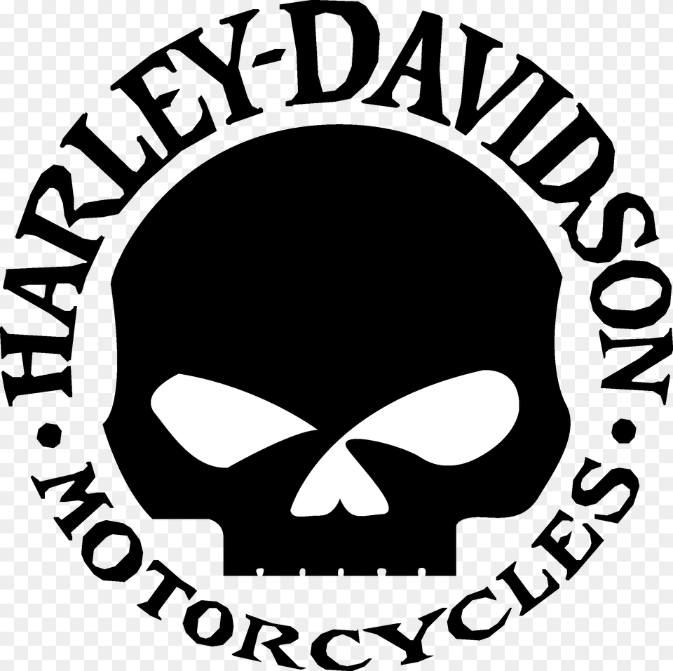 Harley Davidson Skull Logo, Stencil Png Image