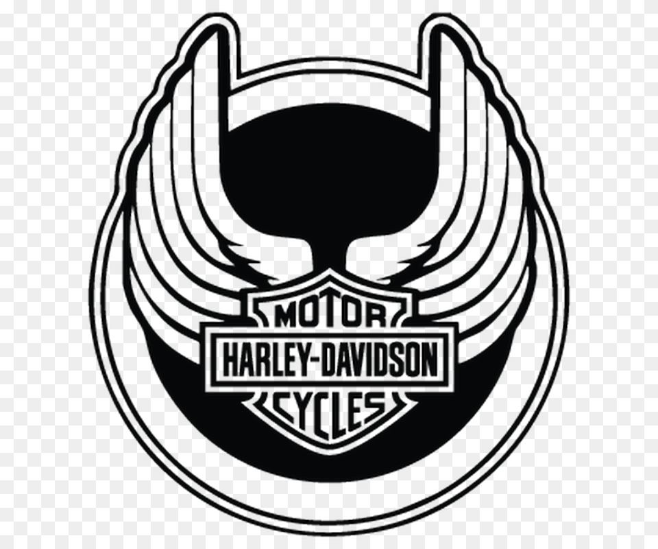 Harley Davidson Wings Decal, Emblem, Symbol, Logo, Festival Png Image