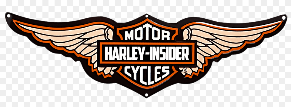 Harley Davidson Wings Logo, Badge, Emblem, Symbol, Animal Png Image