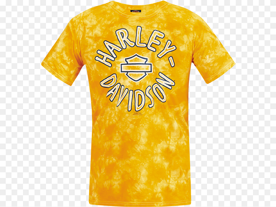 Harley Davidson Youth Yellow Splash T Shirt Buffalo Colt 45 Beer Shirt, Clothing, T-shirt Free Png