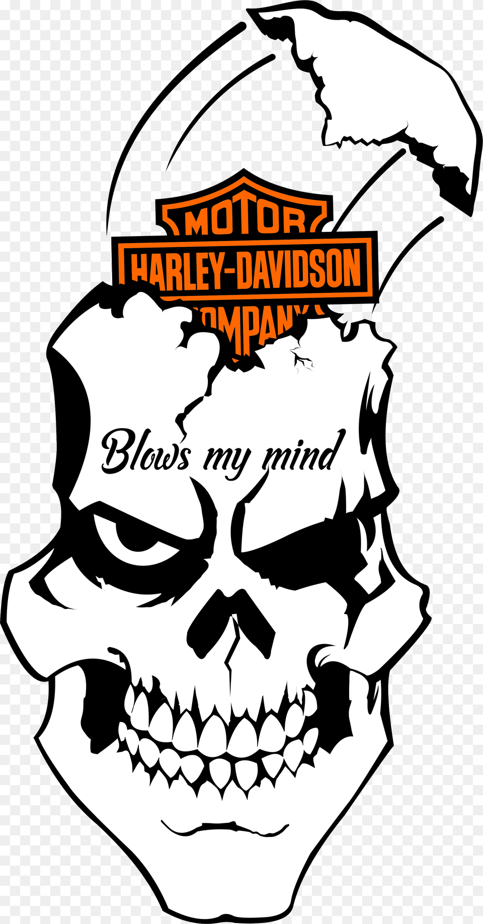 Harley Decals Airbrush Gas Tank Stencils, Stencil, Person, Face, Head Png Image