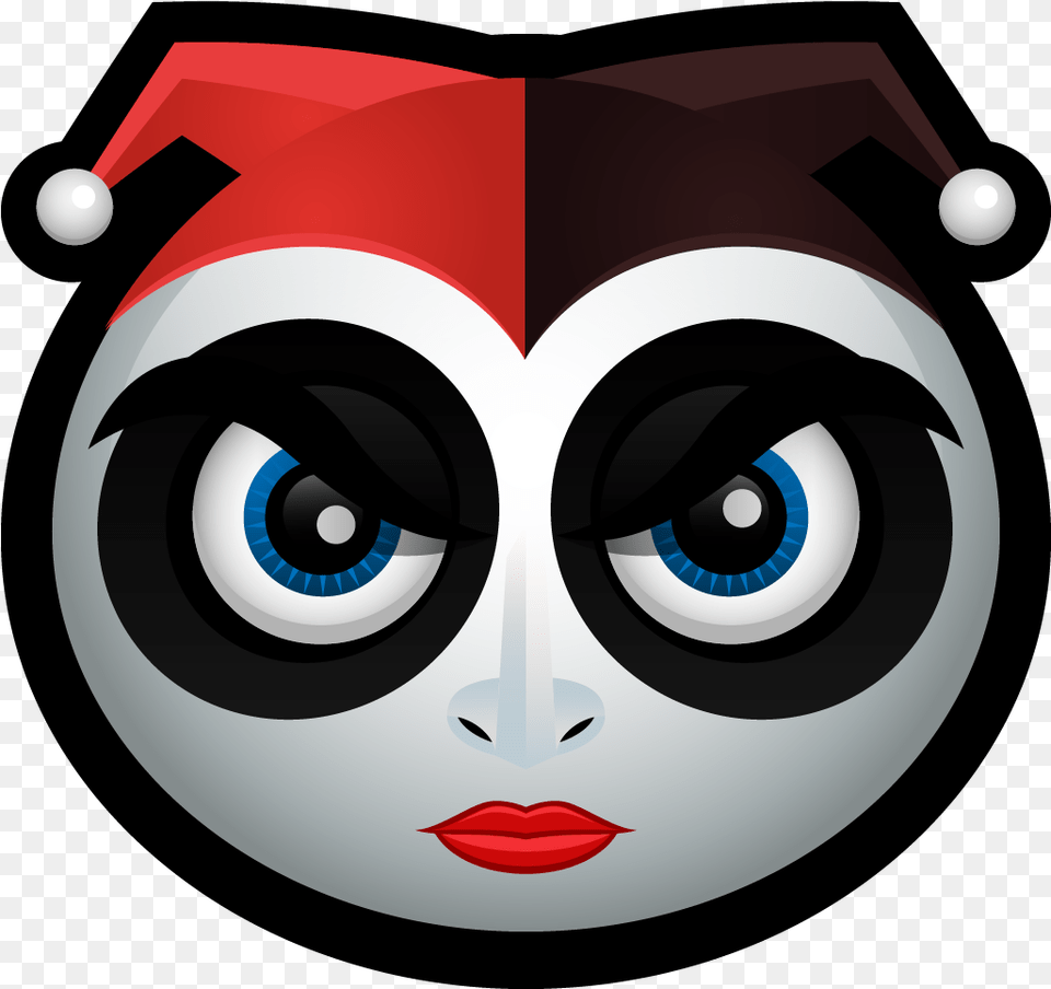 Harley Icon Harley Quinn Head, Photography, Portrait, Face, Person Free Png