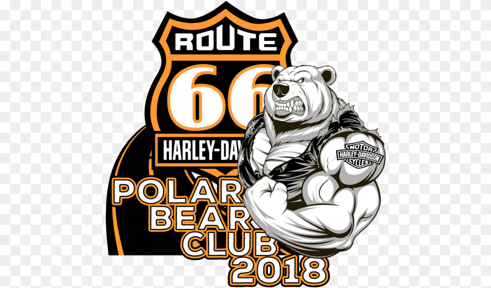 Harley Logo Harley Davidson Polar Bear Run, Advertisement, Animal, Mammal, Poster Free Png Download