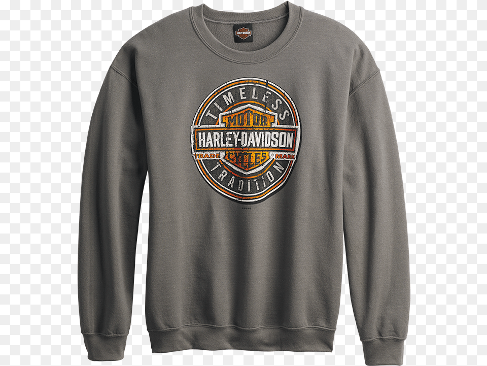Harley Long Sleeve Harley Davidson, Sweatshirt, Clothing, Knitwear, Sweater Png Image