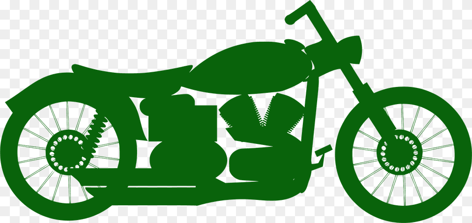 Harley Motorcycle Silhouette, Transportation, Vehicle, Machine, Spoke Png Image