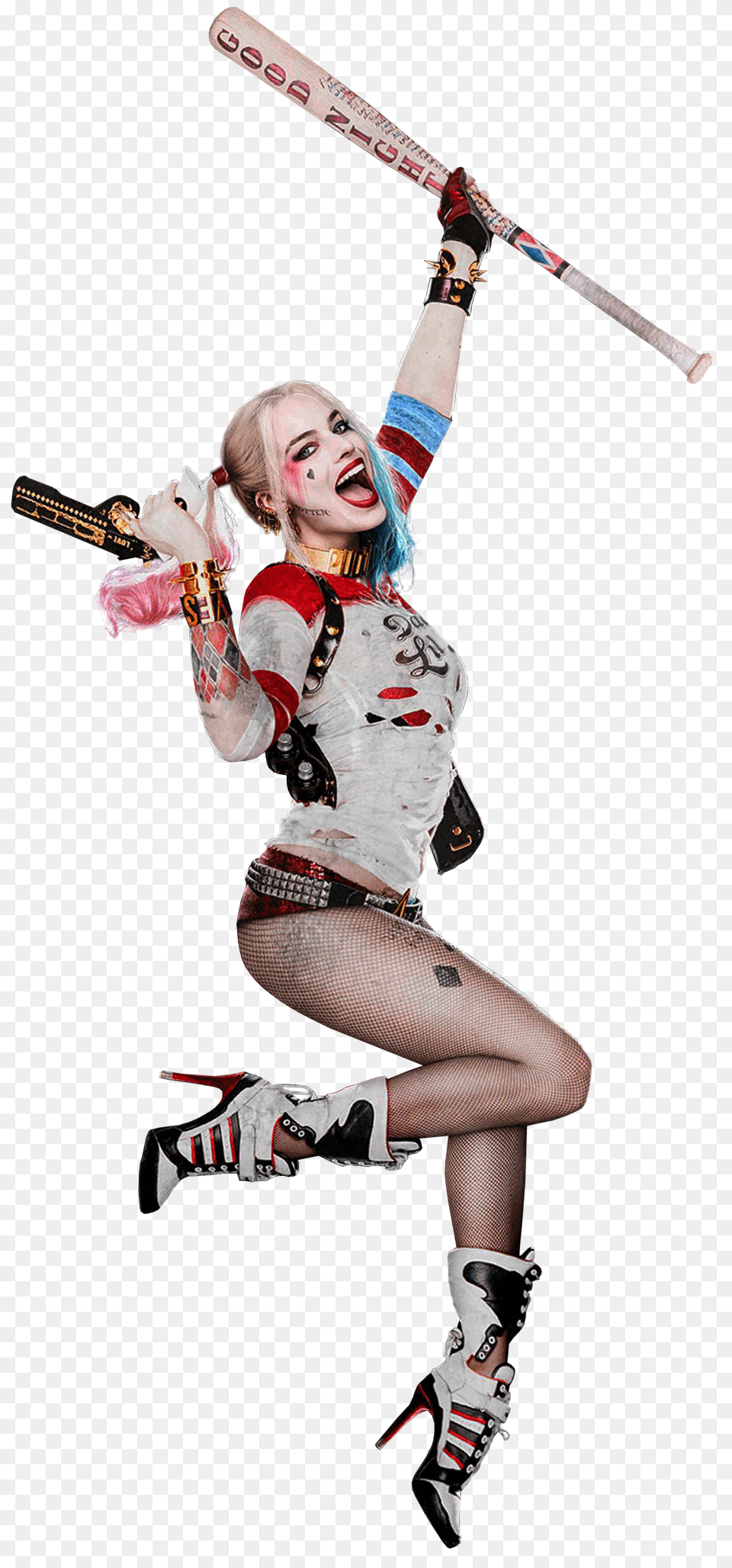 Harley Quinn, Weapon, Sword, Clothing, Shoe Png