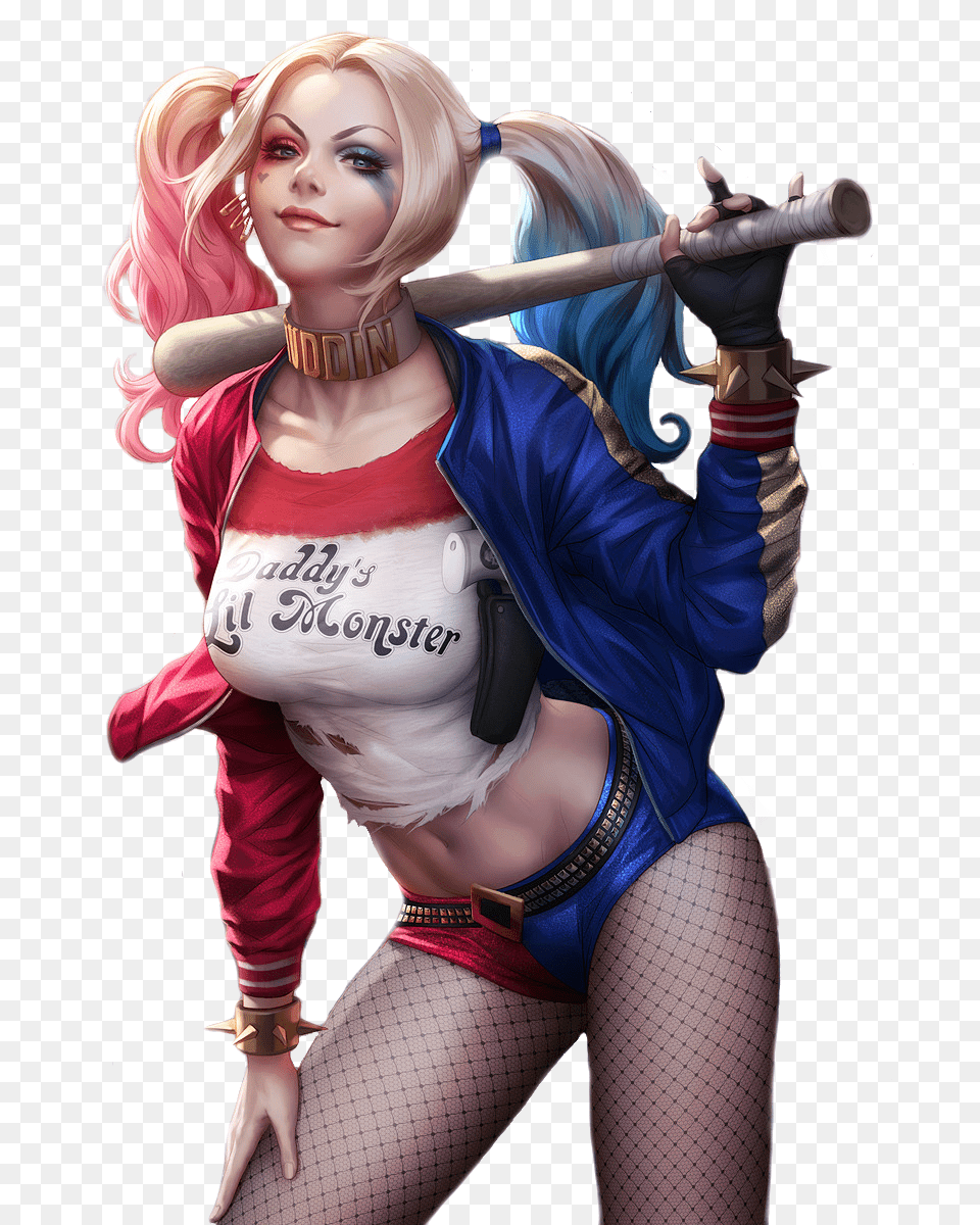 Harley Quinn, Adult, Person, Female, Costume Free Transparent Png
