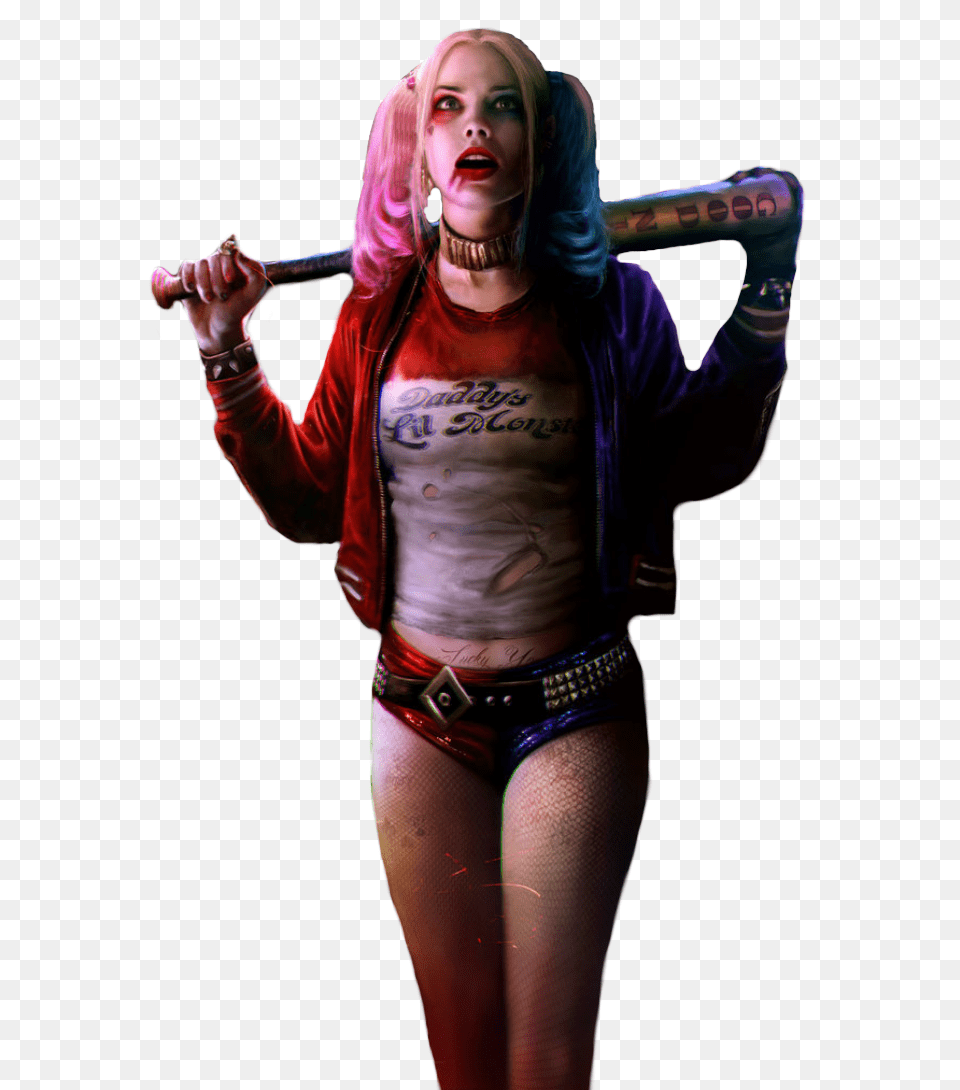 Harley Quinn, Adult, Person, Woman, Hand Free Png Download