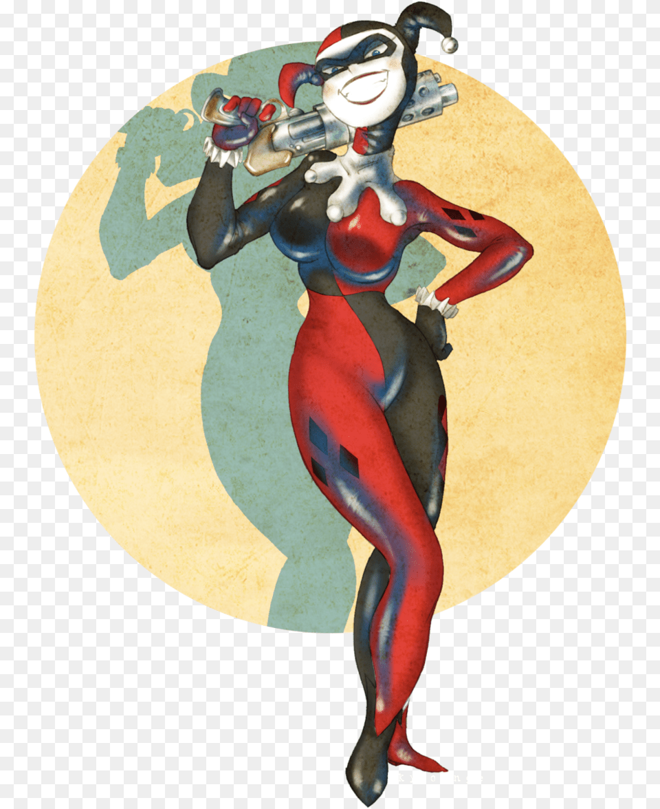 Harley Quinn, Adult, Person, Painting, Female Free Transparent Png