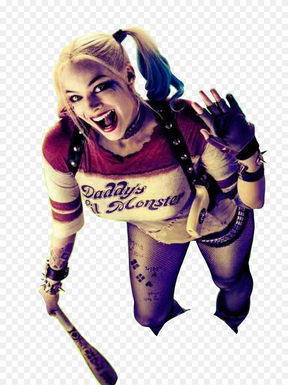Harley Quinn Aerial Shot Suicide Squad Harley Quinn, People, Purple, Clothing, Costume Free Png Download