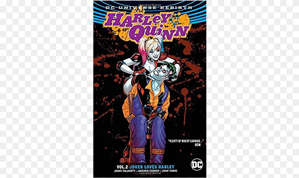 Harley Quinn And Joker Dc Comics, Book, Publication, Adult, Female Free Transparent Png