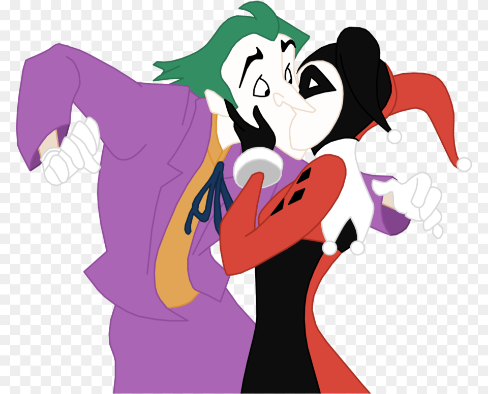 Harley Quinn And Joker Image Harley Quinn Joker Animated, Baby, Person, Face, Head Free Png