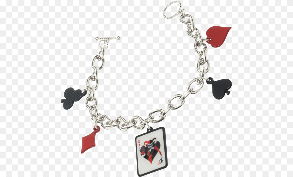 Harley Quinn Charm Bracelet Chain, Accessories, Jewelry, Necklace Free Png