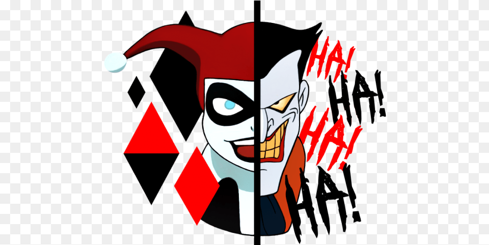 Harley Quinn Clipart Diamond Batman The Animated Series Joker, Art, Modern Art, Person, Book Free Png Download