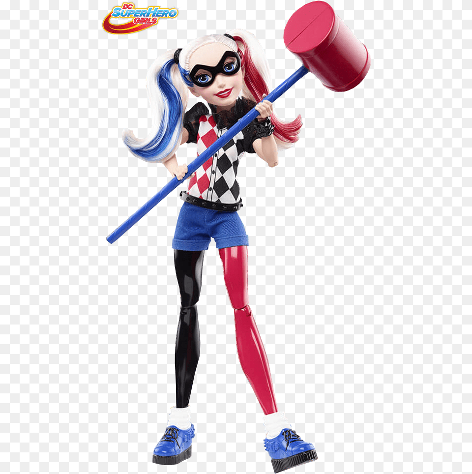 Harley Quinn Dc Superhero Girls Doll, Clothing, Costume, Person, Female Png