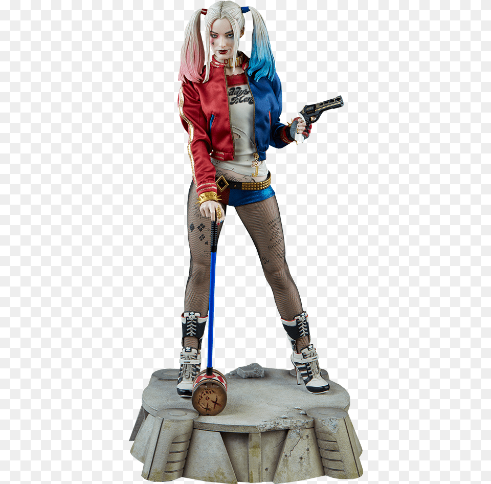 Harley Quinn Figurine, Clothing, Costume, Shoe, Person Png