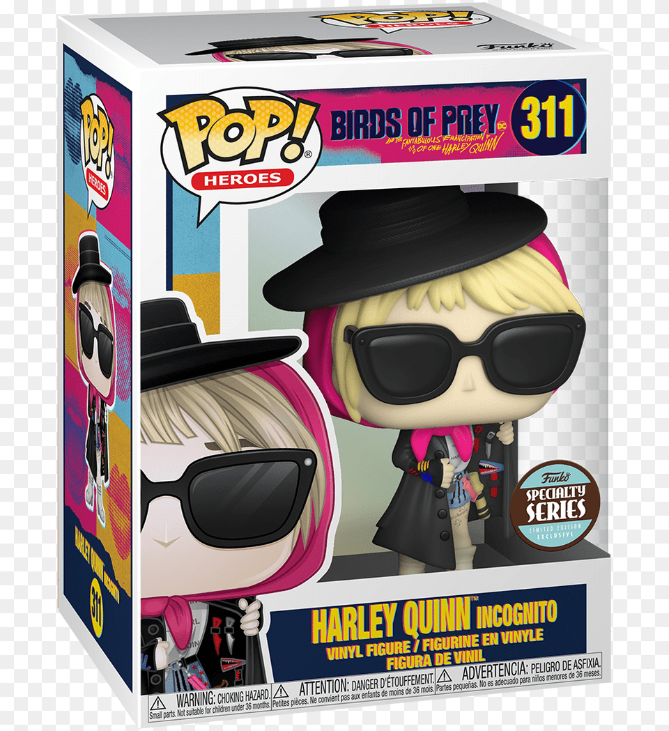 Harley Quinn Funko Pop Specialty Series Pre Order, Accessories, Sunglasses, Person, Woman Free Png