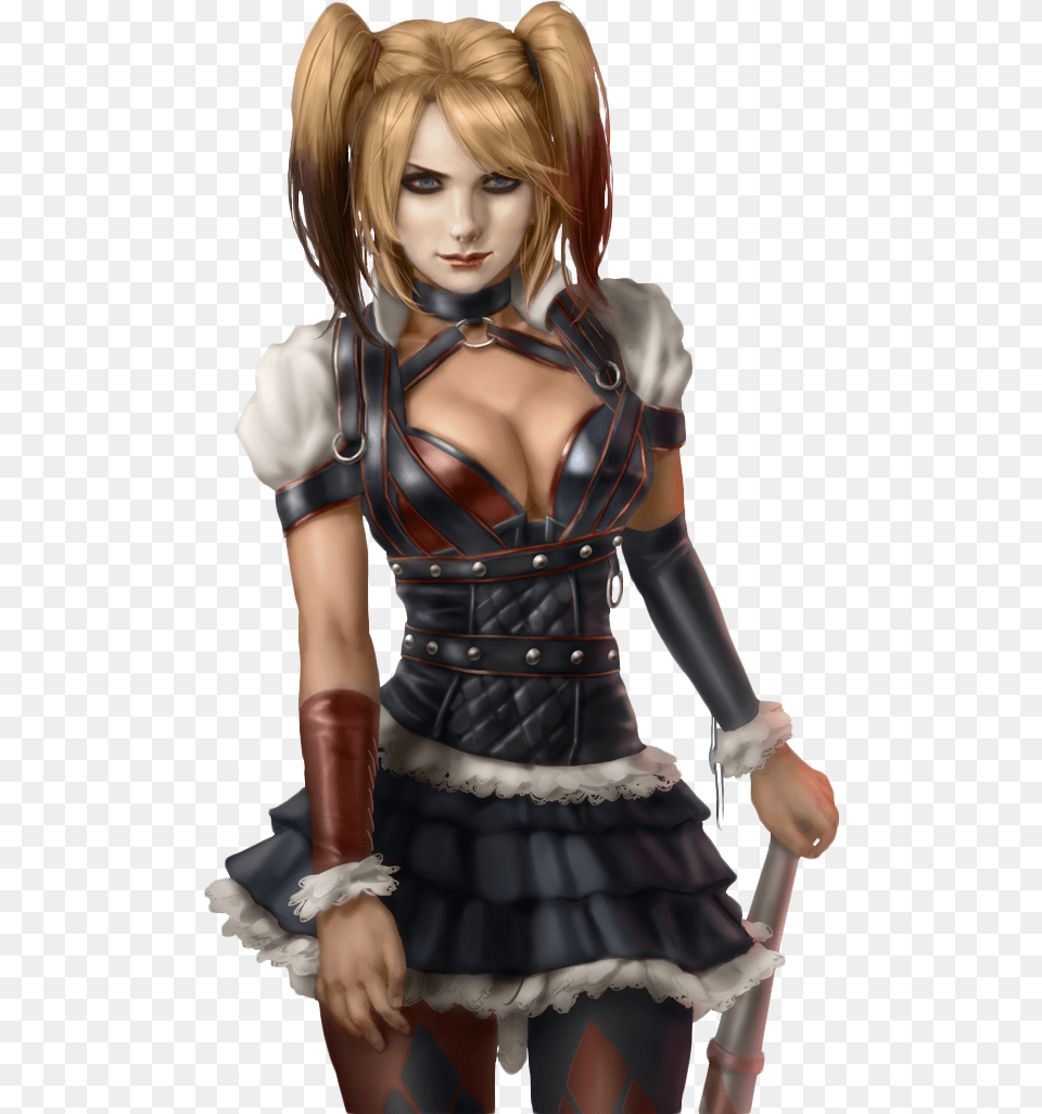 Harley Quinn Harley Quinn Arkham Knight Hair, Person, Clothing, Costume, Adult Free Png