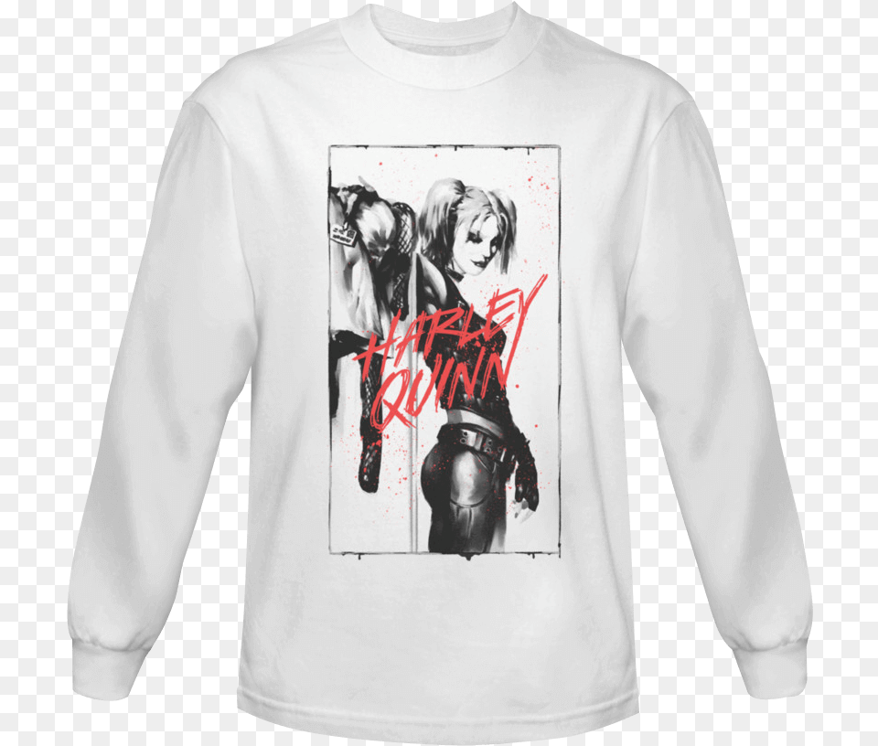 Harley Quinn Inked Long Sleeved T Shirt Printed Kenyan T Shirts, Long Sleeve, Clothing, T-shirt, Sleeve Free Transparent Png