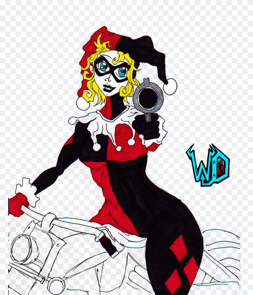 Harley Quinn Joker Art Cartoon, Adult, Person, Woman, Female Png