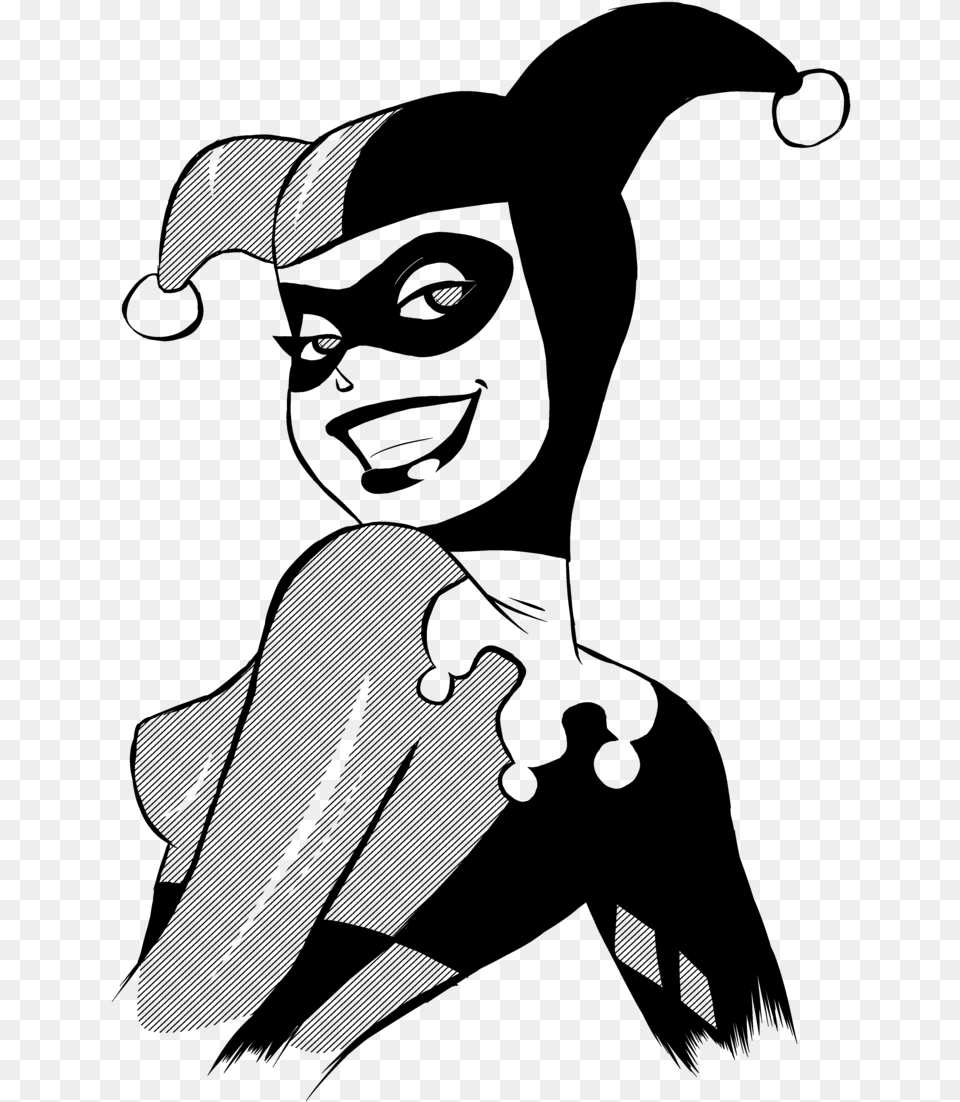 Harley Quinn Joker Poison Ivy Batman Catwoman Harley Quinn Bruce Timm Art, Gray Png
