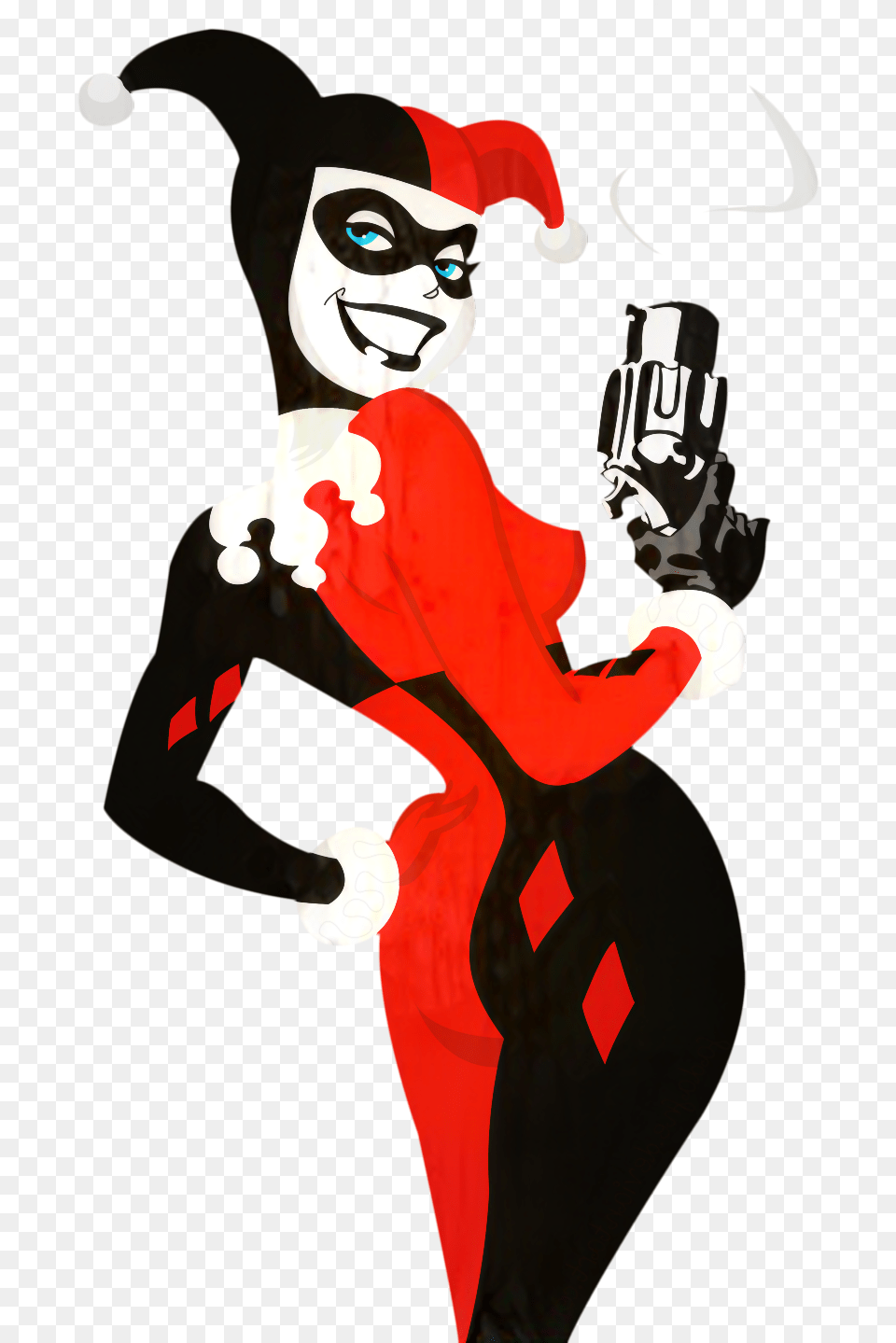 Harley Quinn Logo Batman Animated Series Harley Quinn, Person, Clothing, Costume, Face Free Transparent Png