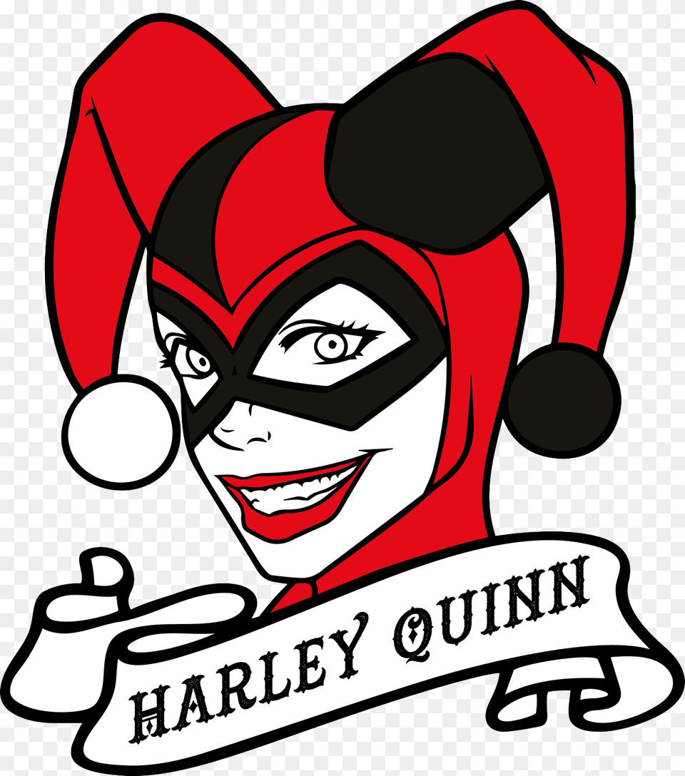 Harley Quinn Logotype By Robertojoel1307 On Deviant Harley Quinn Clipart, Face, Head, Person, Baby Png Image