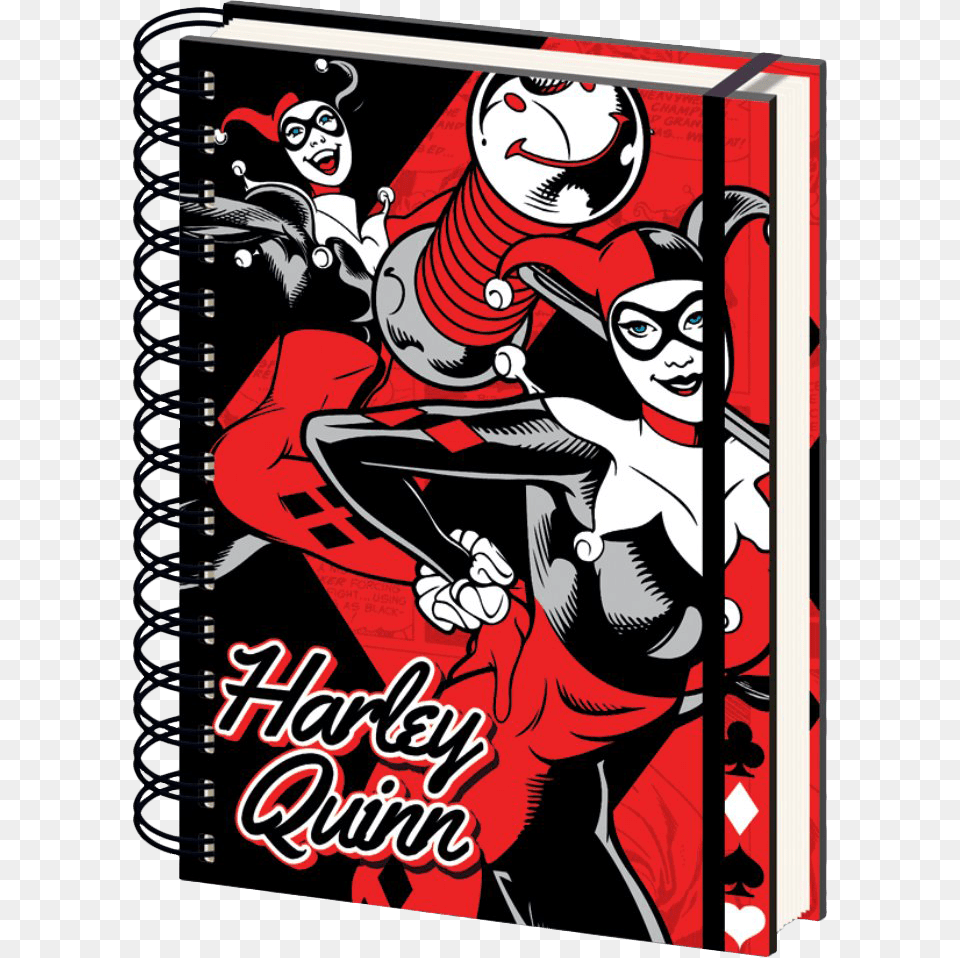 Harley Quinn Notebooks, Book, Comics, Publication, Person Free Transparent Png