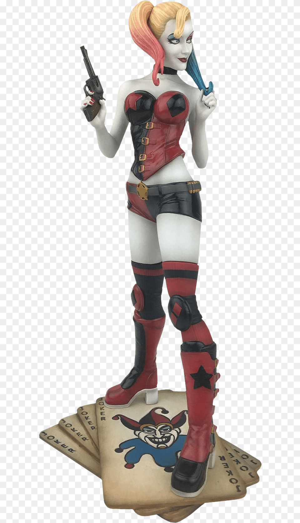 Harley Quinn Rebirth Pvc Figure Dc Gallery Harley Quinn Rebirth Statue, Clothing, Costume, Person, Adult Free Png