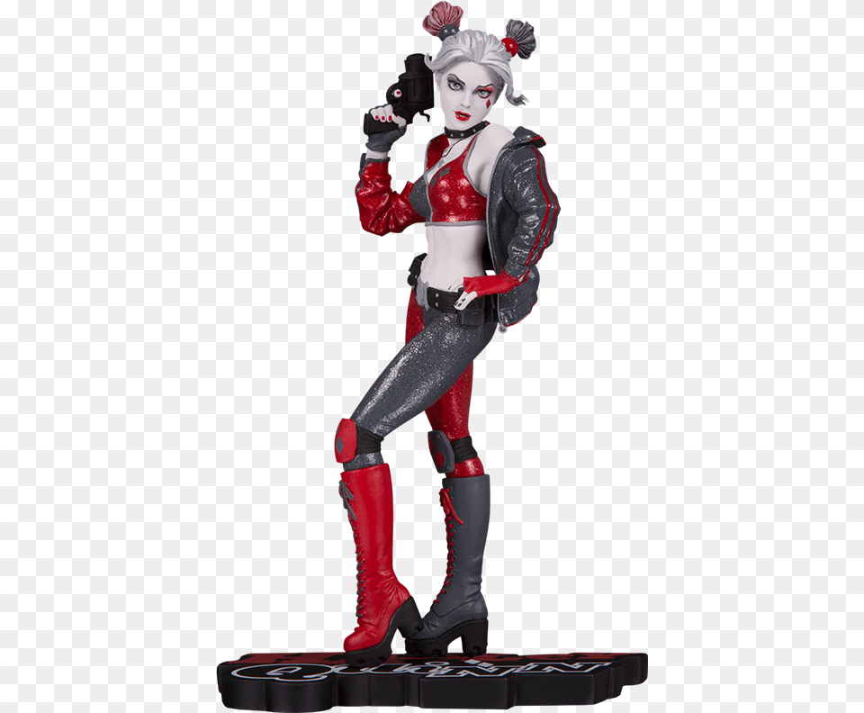 Harley Quinn Statue Joshua Middleton, Clothing, Costume, Person, Adult Free Transparent Png
