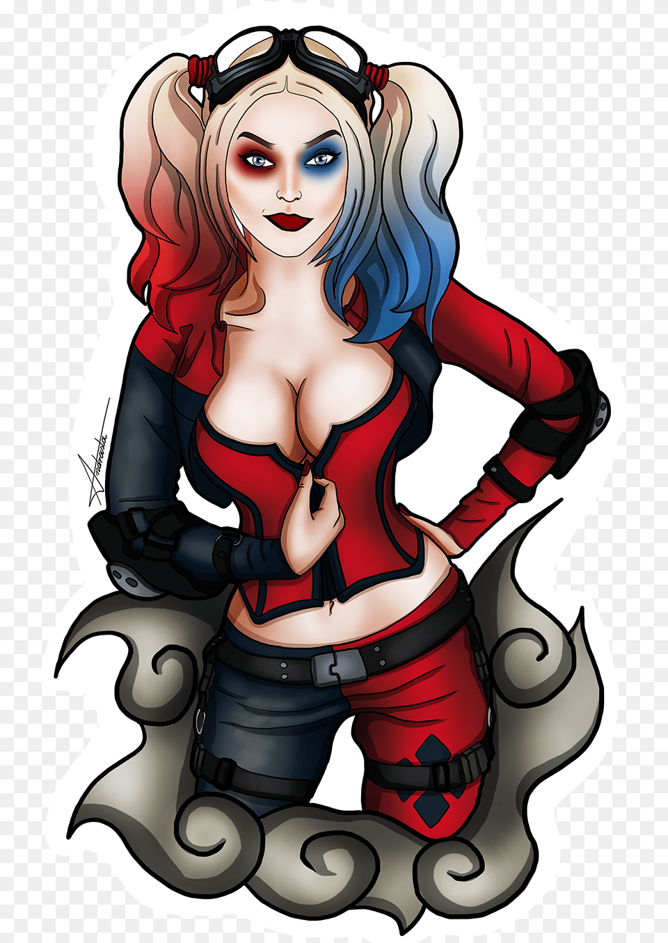 Harley Quinn Sticker, Book, Clothing, Comics, Publication Free Png Download