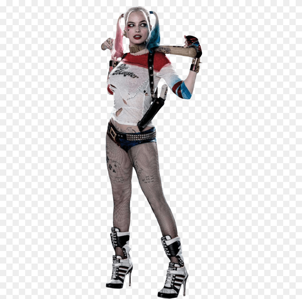 Harley Quinn Suicide Squad Transparent Harley Quinn, Clothing, Shoe, Person, Footwear Free Png Download