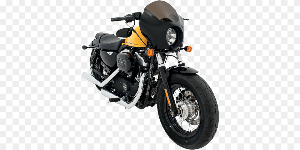 Harley Sportster Xl 48 Cafe Racer Windshield, Motorcycle, Transportation, Vehicle, Machine Free Png