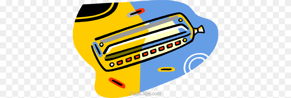 Harmonica Royalty Vector Clip Art Illustration, Musical Instrument Free Png Download