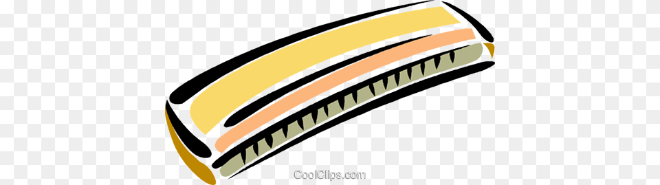 Harmonica Royalty Vector Clip Art Illustration, Musical Instrument, Blade, Dagger, Knife Free Transparent Png