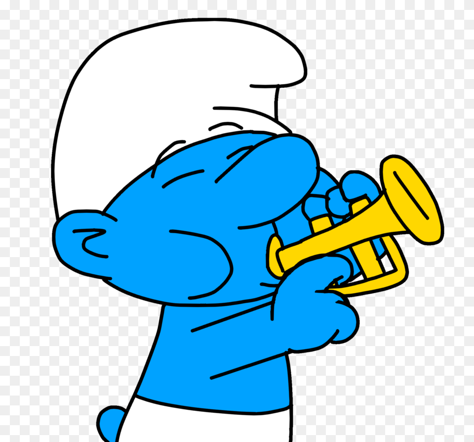 Harmony Smurf, Person, Brass Section, Horn, Musical Instrument Png Image