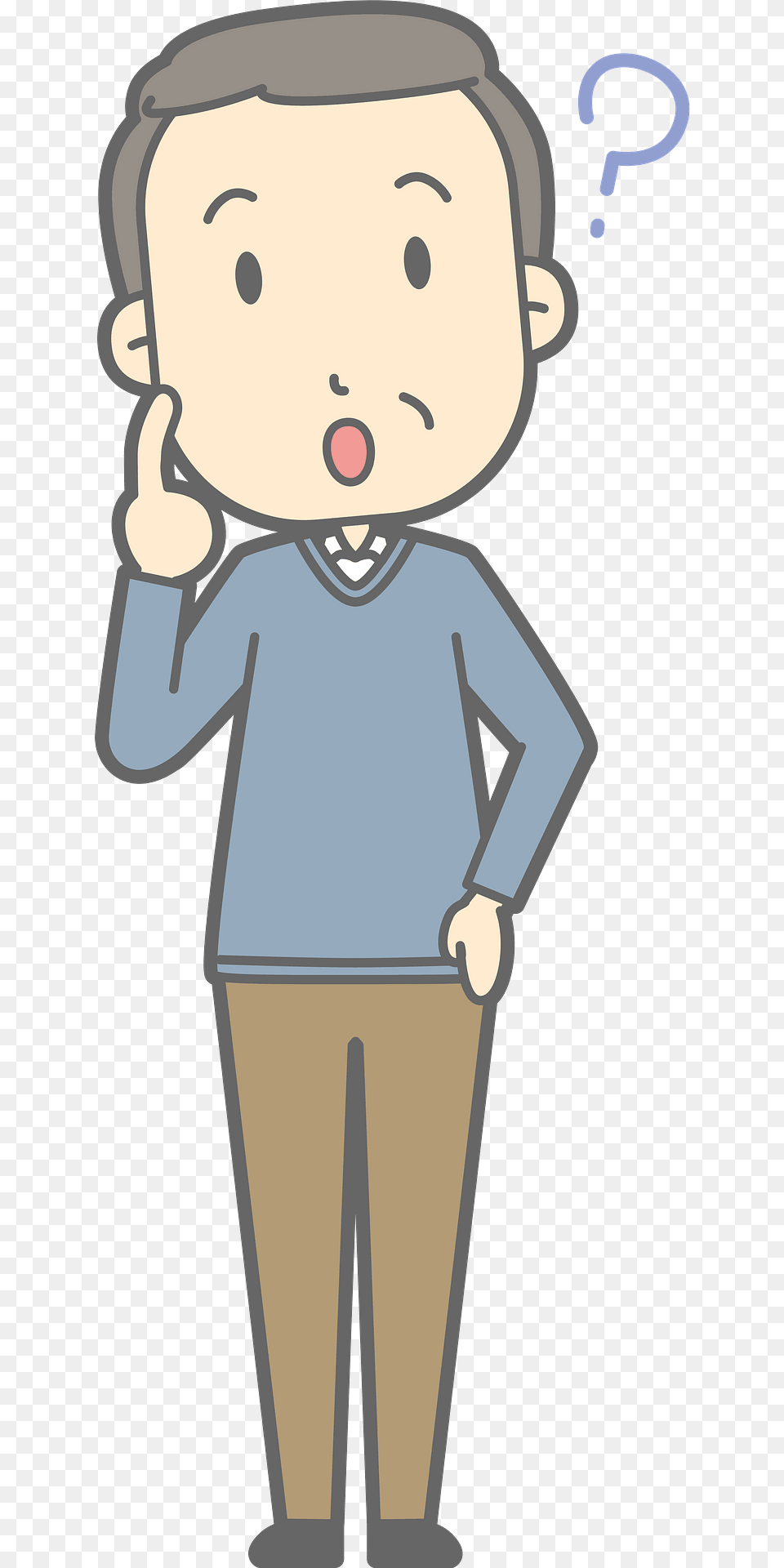 Harold Middle Aged Man Is Questioning Clipart, Person, Face, Head, Clothing Png