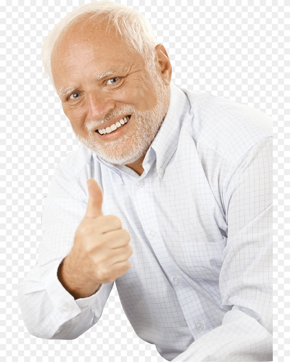 Harold Thumbs Up, Adult, Body Part, Person, Man Png Image